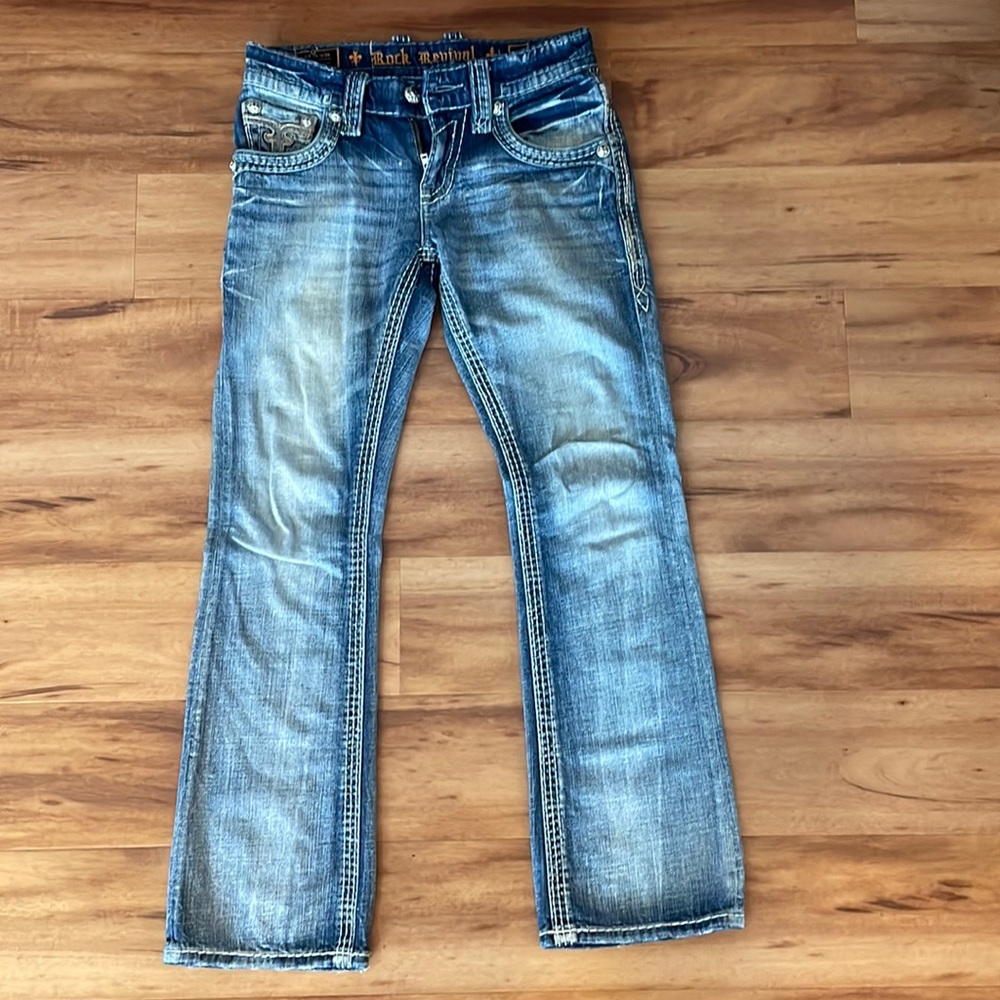 Men’s Lolc Slim Boot Rock Revival Jeans